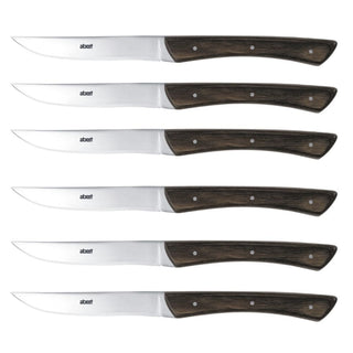 ab+ by Abert Texas set 6 pcs steak knives smooth blade - Buy now on ShopDecor - Discover the best products by AB+ design