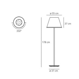 Artemide Choose Mega floor lamp with parchment diffuser - Buy now on ShopDecor - Discover the best products by ARTEMIDE design
