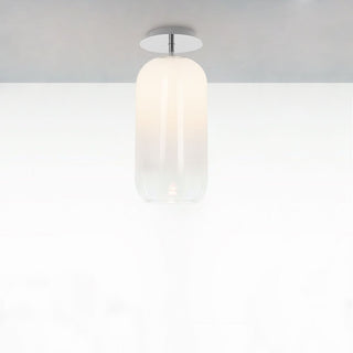 Artemide Gople Mini ceiling lamp with silver structure Artemide Gople White - Buy now on ShopDecor - Discover the best products by ARTEMIDE design