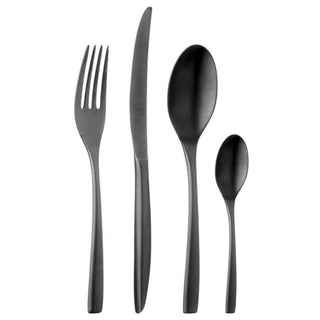 Broggi Zeta Polvere di Luna Black 24-piece cutlery set