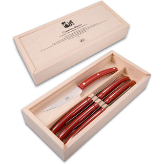 Coltellerie Berti Convivio Nuovo set 6 steak knives 9619 red - Buy now on ShopDecor - Discover the best products by COLTELLERIE BERTI 1895 design