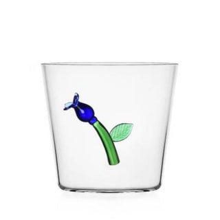 Ichendorf Botanica tumbler blue flower by Alessandra Baldereschi - Buy now on ShopDecor - Discover the best products by ICHENDORF design