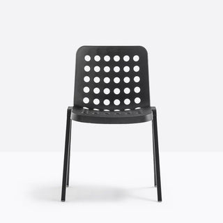 Pedrali Koi-Booki 370 stackable outdoor chair Black - Buy now on ShopDecor - Discover the best products by PEDRALI design