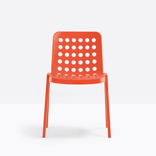 Pedrali Koi-Booki 370 stackable outdoor chair Pedrali Orange AR400E - Buy now on ShopDecor - Discover the best products by PEDRALI design