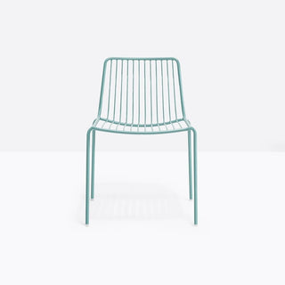 Pedrali Nolita 3650 garden chair with low backrest Pedrali Light blue AZ100 - Buy now on ShopDecor - Discover the best products by PEDRALI design
