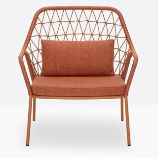 Pedrali Panarea 3679 lounge armchair with cushion for outdoor use Pedrali Terracotta TE - Buy now on ShopDecor - Discover the best products by PEDRALI design