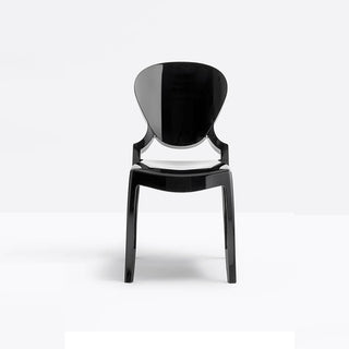 Pedrali Queen 650 stackable chair Black - Buy now on ShopDecor - Discover the best products by PEDRALI design