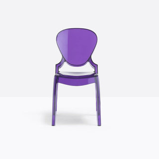 Pedrali Queen 650 stackable chair Pedrali Transparent purple VL - Buy now on ShopDecor - Discover the best products by PEDRALI design