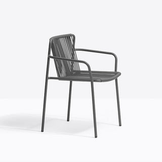 Pedrali Tribeca 3665 garden chair with armrests Pedrali Anthracite grey GA - Buy now on ShopDecor - Discover the best products by PEDRALI design
