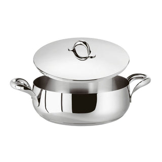 Sambonet Kikka casserole pot 2 handles with lid 24 cm - 9.45 inch - Buy now on ShopDecor - Discover the best products by SAMBONET design