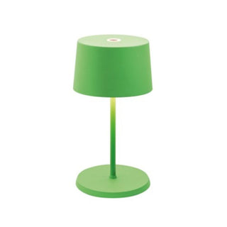Zafferano Lampes à Porter Olivia Mini Pro LED portable table lamp Zafferano Apple Green V3 - Buy now on ShopDecor - Discover the best products by ZAFFERANO LAMPES À PORTER design