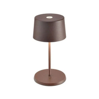 Zafferano Lampes à Porter Olivia Mini Pro LED portable table lamp Zafferano Corten R3 - Buy now on ShopDecor - Discover the best products by ZAFFERANO LAMPES À PORTER design