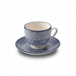 Zafferano Tue porcelain Coffee cup with small plate turquoise - Buy now on ShopDecor - Discover the best products by ZAFFERANO design