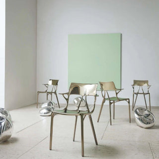 Kartell A.I. metallized chair for indoor use - Buy now on ShopDecor - Discover the best products by KARTELL design