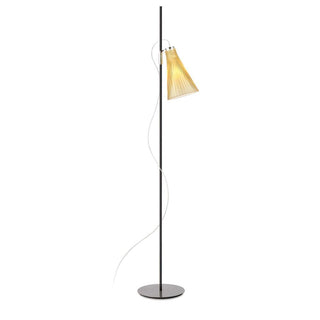 Kartell K-Lux floor lamp with black painted steel structure h. 165 cm. Kartell Straw Color P - Buy now on ShopDecor - Discover the best products by KARTELL design