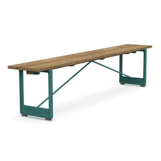 Magis Brut bench with structure 220x35 cm. Magis Green 5126 - Buy now on ShopDecor - Discover the best products by MAGIS design