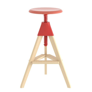 Magis The Wild Bunch Tom stool in beech Magis Red 1782C - Buy now on ShopDecor - Discover the best products by MAGIS design