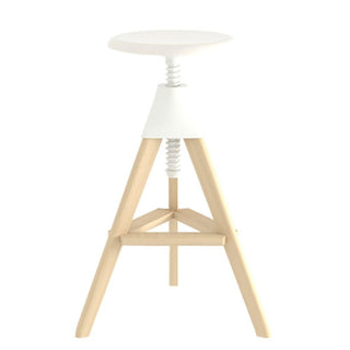 Magis The Wild Bunch Tom stool in beech Magis Natural beech/White - Buy now on ShopDecor - Discover the best products by MAGIS design