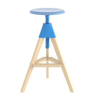 Magis The Wild Bunch Tom stool in beech Magis Light blue 1781C - Buy now on ShopDecor - Discover the best products by MAGIS design