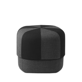 Normann Copenhagen Circus Duo Small fabric pouf 46x46cm. with h.40 cm. Normann Copenhagen Circus Duo Black - Buy now on ShopDecor - Discover the best products by NORMANN COPENHAGEN design