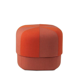 Normann Copenhagen Circus Duo Small fabric pouf 46x46cm. with h.40 cm. Normann Copenhagen Circus Duo Orange - Buy now on ShopDecor - Discover the best products by NORMANN COPENHAGEN design