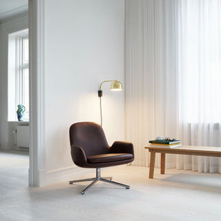 Normann Copenhagen Era lounge swivel chair full upholstery fabric with aluminium structure - Buy now on ShopDecor - Discover the best products by NORMANN COPENHAGEN design