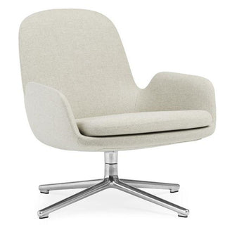 Normann Copenhagen Era lounge swivel chair full upholstery fabric with aluminium structure Normann Copenhagen Era Main Line flax MLF20 - Buy now on ShopDecor - Discover the best products by NORMANN COPENHAGEN design