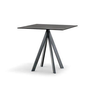 Pedrali Arki-Base ARK4 table with black solid laminate top 70x70 cm. - Buy now on ShopDecor - Discover the best products by PEDRALI design