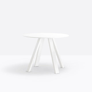 Pedrali Arki-table ARK5 diam.99 cm. in white solid laminate - Buy now on ShopDecor - Discover the best products by PEDRALI design
