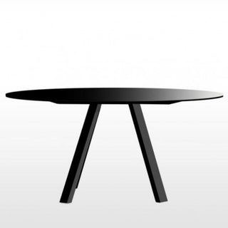 Pedrali Arki-table Fenix diam.159 cm. in black solid laminate - Buy now on ShopDecor - Discover the best products by PEDRALI design