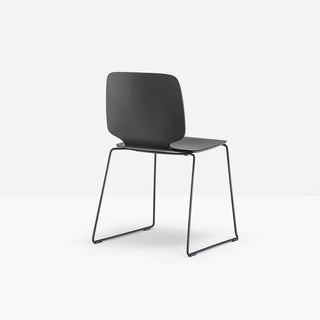 Pedrali Babila 2720 ash chair with sled base - Buy now on ShopDecor - Discover the best products by PEDRALI design