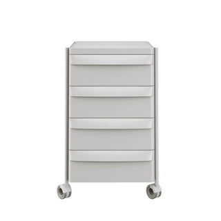 Pedrali Boxie BXH 4C chest of drawers with 4 drawers and wheels Pedrali White BI300 - Buy now on ShopDecor - Discover the best products by PEDRALI design