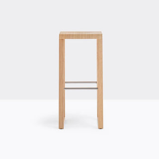 Pedrali Brera 387 wooden stool with seat H.65 cm. Pedrali Bleached oak RS - Buy now on ShopDecor - Discover the best products by PEDRALI design
