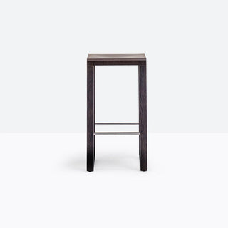Pedrali Brera 387 wooden stool with seat H.65 cm. Pedrali Wenge oak W - Buy now on ShopDecor - Discover the best products by PEDRALI design