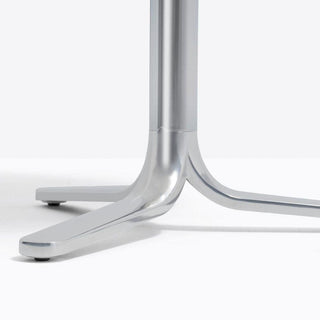 Pedrali Fluxo 5464 3-leg table base polished aluminium H.108 cm. - Buy now on ShopDecor - Discover the best products by PEDRALI design