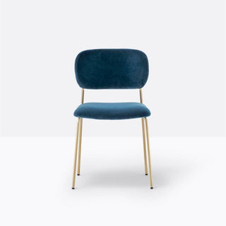Pedrali Jazz 3719 padded chair in velvet Pedrali E03 - Buy now on ShopDecor - Discover the best products by PEDRALI design