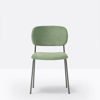 Pedrali Jazz 3719 padded chair in velvet Pedrali G183 - Buy now on ShopDecor - Discover the best products by PEDRALI design