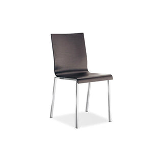 Pedrali Kuadra 1321 chair with wooden seat and back Buy now on Shopdecor