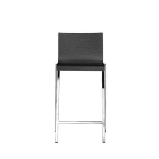 Pedrali Kuadra 1322 wooden stool with seat H.65 cm. Pedrali Black aniline ash AN - Buy now on ShopDecor - Discover the best products by PEDRALI design