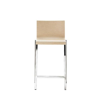 Pedrali Kuadra 1322 wooden stool with seat H.65 cm. Pedrali Bleached oak RS - Buy now on ShopDecor - Discover the best products by PEDRALI design