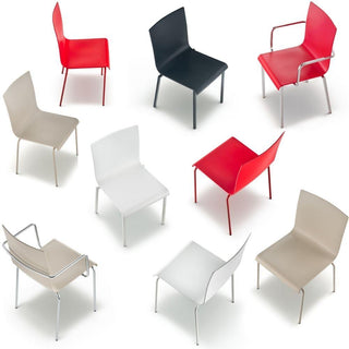 Pedrali Kuadra XL 2401 plastic chair - Buy now on ShopDecor - Discover the best products by PEDRALI design