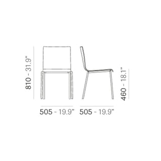 Pedrali Kuadra XL 2403 lounge chair in plastic - Buy now on ShopDecor - Discover the best products by PEDRALI design