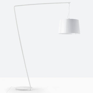 Pedrali Lighting Time L001T/B arc floor lamp with single diffuser White - Buy now on ShopDecor - Discover the best products by PEDRALI design