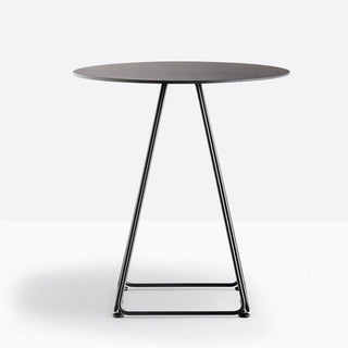 Pedrali Lunar 5440 round table with solid laminate top diam.60 cm. - Buy now on ShopDecor - Discover the best products by PEDRALI design