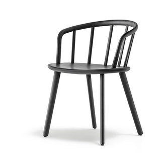 Pedrali Nym 2835 armchair in ash wood Pedrali Black aniline ash AN - Buy now on ShopDecor - Discover the best products by PEDRALI design
