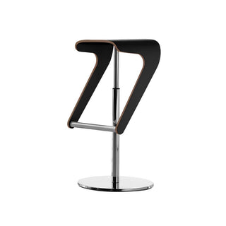 Pedrali Woody 495 stool with adjustable seat Black - Buy now on ShopDecor - Discover the best products by PEDRALI design