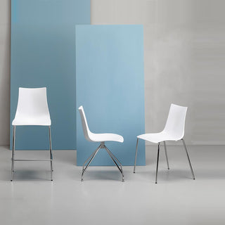 Scab Zebra Antishock revolving chair on trestle glossy white - Buy now on ShopDecor - Discover the best products by SCAB design