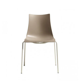 Scab Zebra Tecnopolimero chair 4 varnished legs by Luisa Battaglia Scab Dove grey 15 - Buy now on ShopDecor - Discover the best products by SCAB design