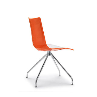 Scab Zebra Two-Coloured revolving chair with trestle - Buy now on ShopDecor - Discover the best products by SCAB design