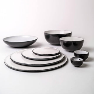 Schönhuber Franchi Grès Bicolor Soup plate grey with white interior - Buy now on ShopDecor - Discover the best products by SCHÖNHUBER FRANCHI design